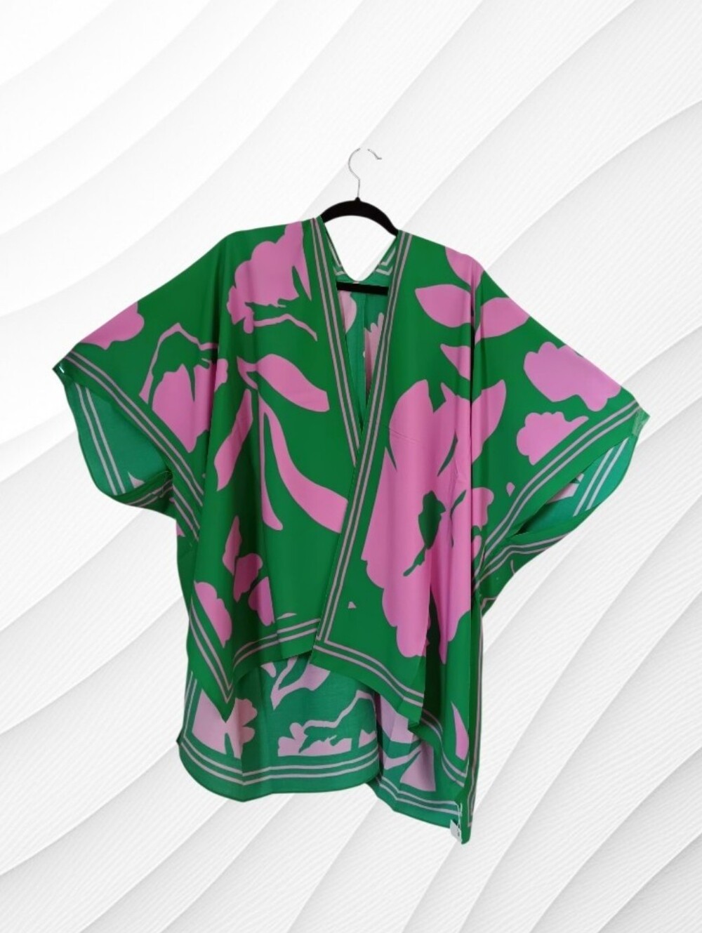 Vibrant Botanic Print Kimono - Picture 5 of 11